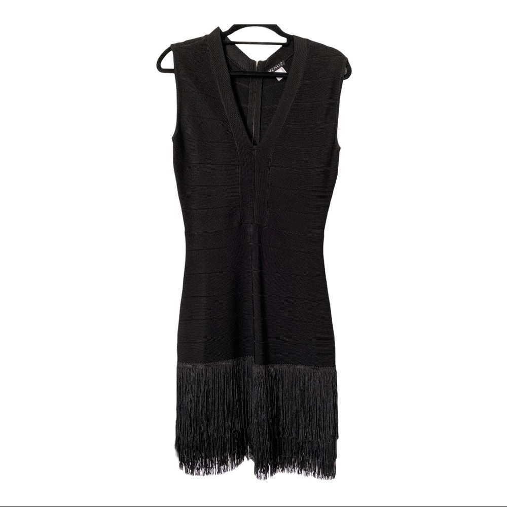 Fringe bandage dress